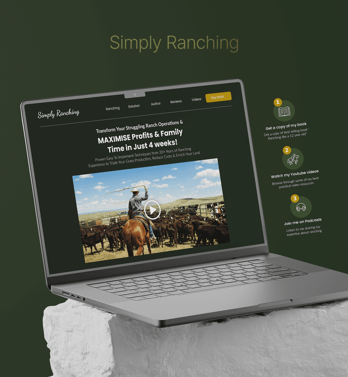 Behaviour-Led Website Design Drives Book Sales for Simply Ranching